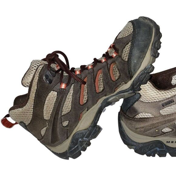 Merrell Moab Bungee Cord Women’s J88790 Brown Ankle Hiking Boots Size 8.5 trail - Picture 6 of 12